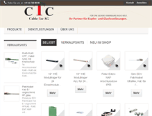 Tablet Screenshot of cable-tec.ch